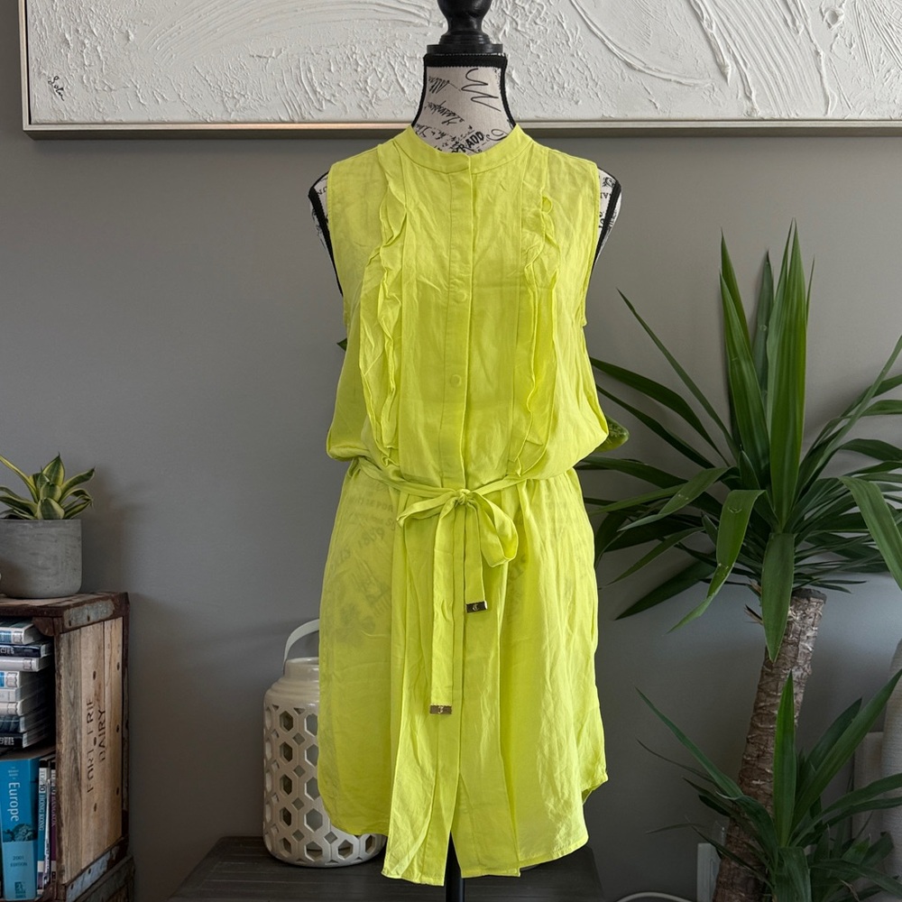 Juicy Couture Neon Yellow Mini Dress